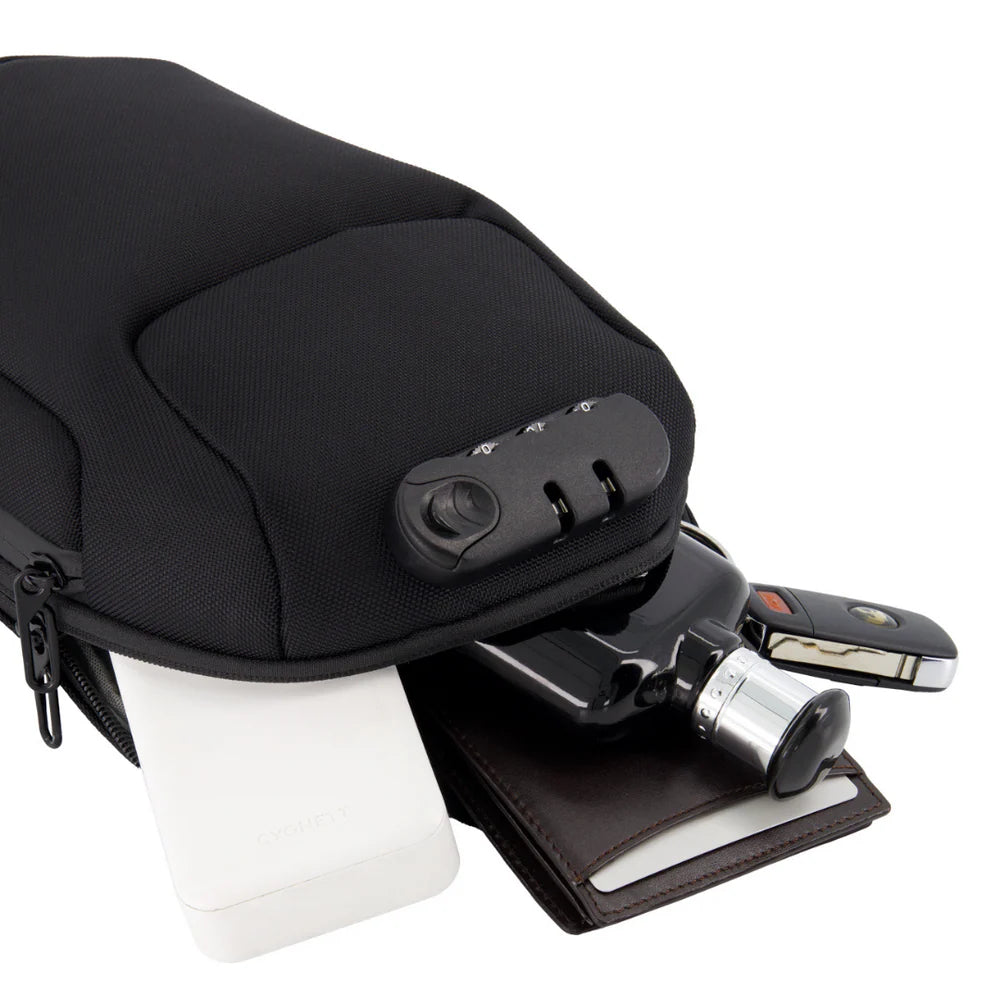 Anti-diefstal crossbody oplaadtas