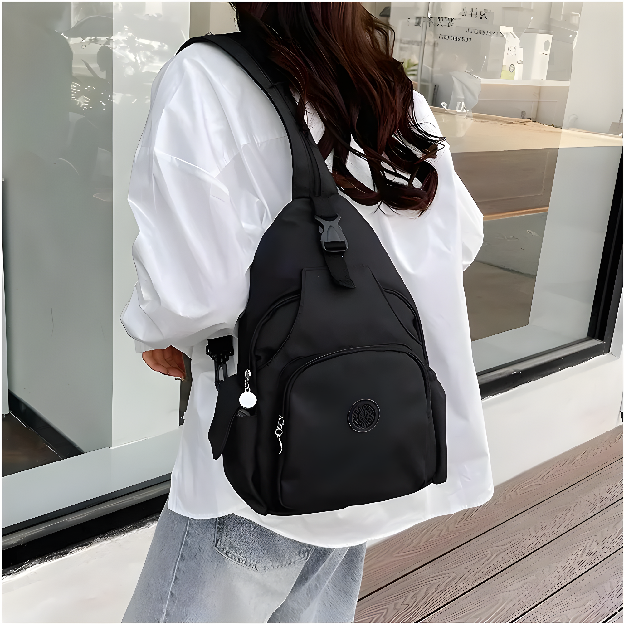 Converteerbare antidiefstal crossbodytas