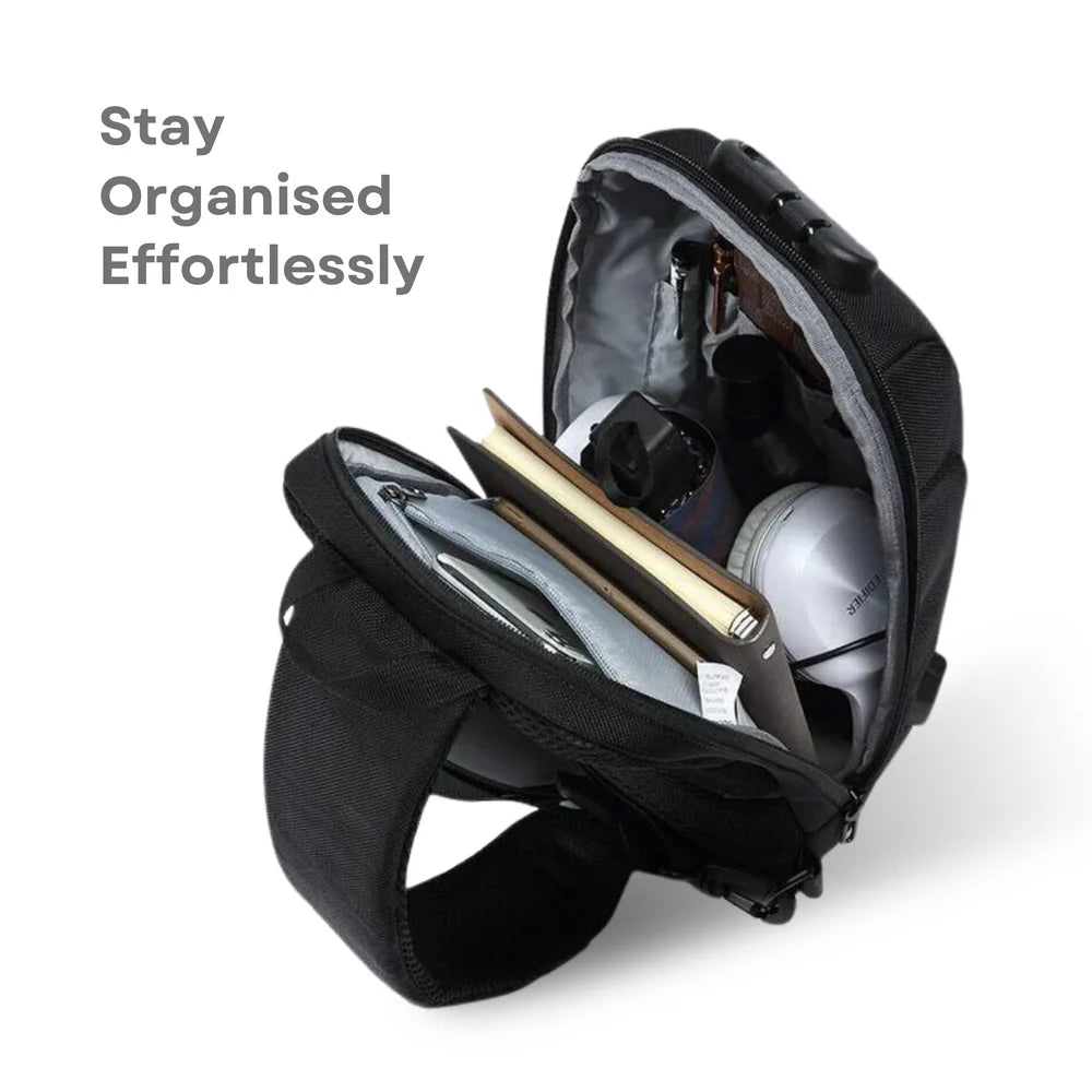 Anti-diefstal crossbody oplaadtas